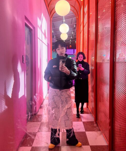 MILLO WOMEN（ミロウーマン）の「シアーラッフルミディスカート[ホワイト]（スカート・レディース・その他・SMALL/MEDIUM）」の10枚目の写真