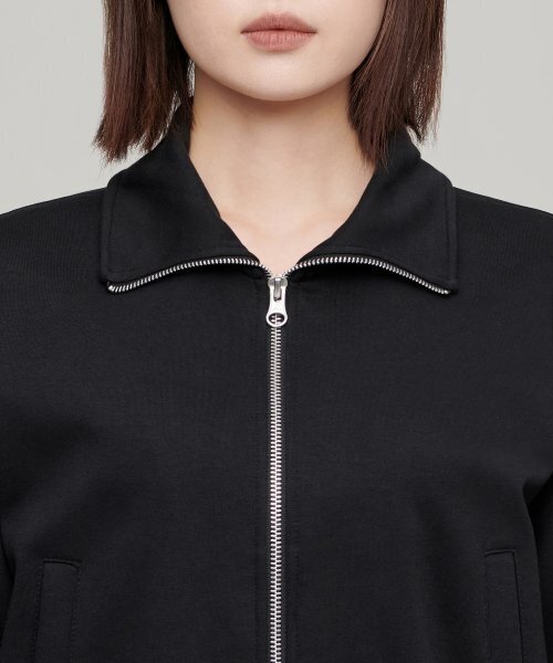 MUSINSA STANDARD WOMAN（ムシンサスタンダードウーマン）の「ウィメンズフラットテリー ハイネックスウェットジップアップ[ブラック]（スウェット・レディース・その他・SMALL/MEDIUM/LARGE/X-SMALL）」の4枚目の写真