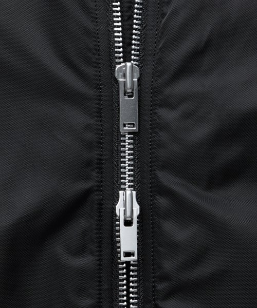 MUSINSA STANDARD（ムシンサスタンダード）の「特大MA-1ボンバージャケット[ブラック]（ブルゾン・メンズ・その他・MEDIUM/LARGE/X-LARGE/XX-LARGE）」の12枚目の写真
