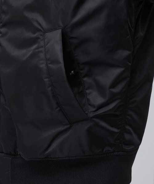 MUSINSA STANDARD（ムシンサスタンダード）の「特大MA-1ボンバージャケット[ブラック]（ブルゾン・メンズ・その他・MEDIUM/LARGE/X-LARGE/XX-LARGE）」の13枚目の写真