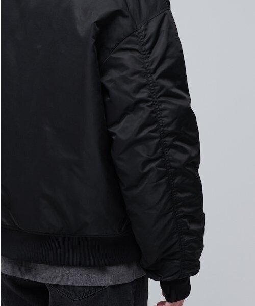 MUSINSA STANDARD（ムシンサスタンダード）の「特大MA-1ボンバージャケット[ブラック]（ブルゾン・メンズ・その他・MEDIUM/LARGE/X-LARGE/XX-LARGE）」の15枚目の写真