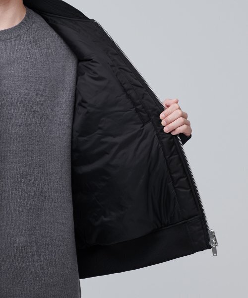 MUSINSA STANDARD（ムシンサスタンダード）の「特大MA-1ボンバージャケット[ブラック]（ブルゾン・メンズ・その他・MEDIUM/LARGE/X-LARGE/XX-LARGE）」の17枚目の写真