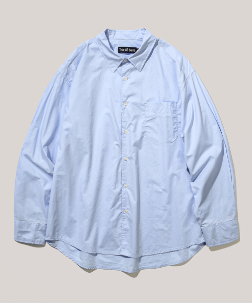TRIP LE SENS(トリップ ル センス)の「ライクコットンシャツ_ブルー(シャツ/ブラウス・レディース・その他・SMALL/MEDIUM/LARGE)」の2枚目の写真