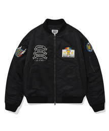 Wacky WiLLy（ワッキーウィリー）の「パッチワークMA-1ブラック（MA-1）」