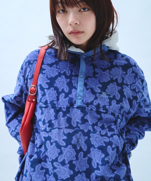 common gull products.(コモンガルプロダクツ)の「さみしさの気配がするフリース(その他アウター・レディース・パープル系/グレー系/ネイビー/チャコール・SMALL/MEDIUM/LARGE)」の10枚目の写真