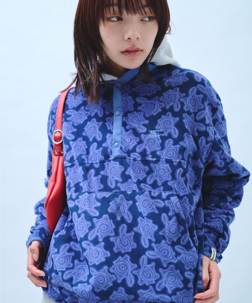 common gull products.(コモンガルプロダクツ)の「さみしさの気配がするフリース(その他アウター・レディース・パープル系/グレー系/ネイビー/チャコール・SMALL/MEDIUM/LARGE)」の11枚目の写真