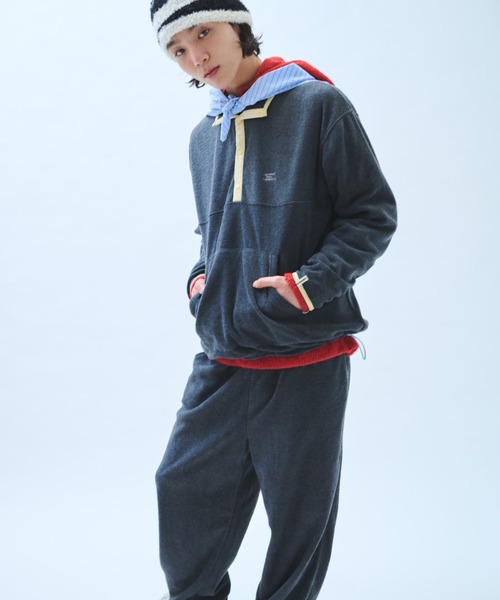 common gull products.(コモンガルプロダクツ)の「さみしさの気配がするフリース(その他アウター・レディース・パープル系/グレー系/ネイビー/チャコール・SMALL/MEDIUM/LARGE)」の16枚目の写真