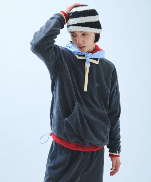 common gull products.(コモンガルプロダクツ)の「さみしさの気配がするフリース(その他アウター・レディース・パープル系/グレー系/ネイビー/チャコール・SMALL/MEDIUM/LARGE)」の17枚目の写真