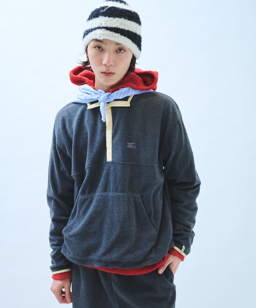 common gull products.(コモンガルプロダクツ)の「さみしさの気配がするフリース(その他アウター・レディース・パープル系/グレー系/ネイビー/チャコール・SMALL/MEDIUM/LARGE)」の21枚目の写真