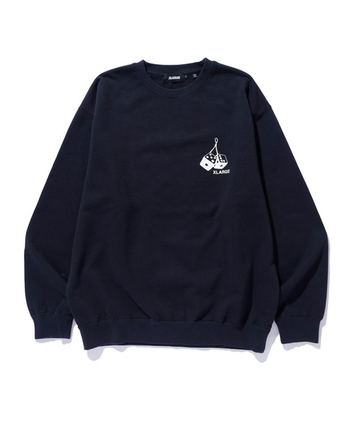 XLARGE(エクストララージ)の「MONKEY WRENCHERS CREWNECK SWEATSHIRT(スウェット・メンズ・アッシュ/ブラック/オリーブ・S/M/L/XL)」の8枚目の写真