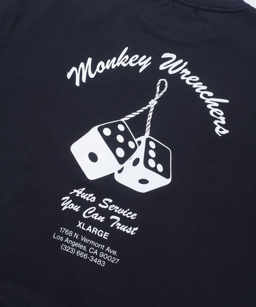 XLARGE(エクストララージ)の「MONKEY WRENCHERS CREWNECK SWEATSHIRT(スウェット・メンズ・アッシュ/ブラック/オリーブ・S/M/L/XL)」の11枚目の写真