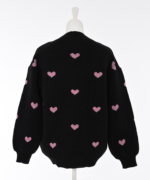 Narcissus（ナルシス）の「ハートニットトップス/フェミニン（ニット/セーター・レディース・ベージュ/ブラック・FREE）」の14枚目の写真