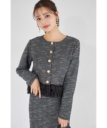 ノーカラージャケット（フリル）ファッション通販 - ZOZOTOWN