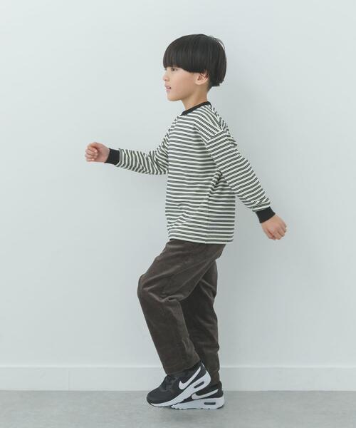 URBAN RESEARCH DOORS（アーバンリサーチドアーズ）の「『WEB/一部店舗限定サイズ』起毛ボーダープルオーバー(KIDS)（Tシャツ/カットソー・キッズ・グレー系その他/ホワイト系その他・105/150/120/135）」の7枚目の写真