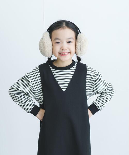 URBAN RESEARCH DOORS（アーバンリサーチドアーズ）の「『WEB/一部店舗限定サイズ』起毛ボーダープルオーバー(KIDS)（Tシャツ/カットソー・キッズ・グレー系その他/ホワイト系その他・105/150/120/135）」の8枚目の写真