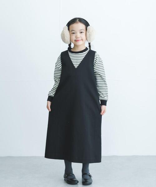 URBAN RESEARCH DOORS（アーバンリサーチドアーズ）の「『WEB/一部店舗限定サイズ』起毛ボーダープルオーバー(KIDS)（Tシャツ/カットソー・キッズ・グレー系その他/ホワイト系その他・105/150/120/135）」の10枚目の写真
