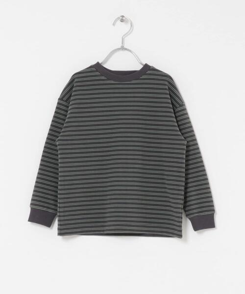 URBAN RESEARCH DOORS（アーバンリサーチドアーズ）の「『WEB/一部店舗限定サイズ』起毛ボーダープルオーバー(KIDS)（Tシャツ/カットソー・キッズ・グレー系その他/ホワイト系その他・105/150/120/135）」の22枚目の写真