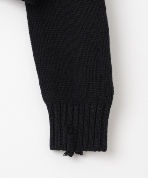 MILLO WOMEN（ミロウーマン）の「ミックスドクロップルーズカーディガン[ブラック]（カーディガン/ボレロ・レディース・その他・ONE SIZE）」の6枚目の写真