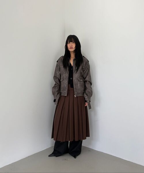 MILLO WOMEN（ミロウーマン）の「ミックスドクロップルーズカーディガン[ブラック]（カーディガン/ボレロ・レディース・その他・ONE SIZE）」の9枚目の写真