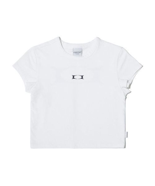 CRITIC(クリティック)の「OG WORMHOLE LOGO CROP T-SHIRTS WHITE(Tシャツ/カットソー・レディース・その他・FREE)」の2枚目の写真