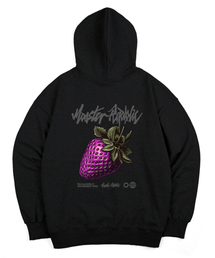 MONSTER REPUBLIC（モンスターリパブリック）の「ヴィンテージベリーピンクフードパーカー ブラック_8193（パーカー）」