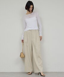 GALLARDAGALANTE | 【セットアップ対応】ダブルタックツイードパンツ(スラックス)