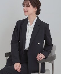 SHOO・LA・RUE | 【セットアップ可能】サッと軽やかに羽織りやすいWブレストジャケット(テーラードジャケット)