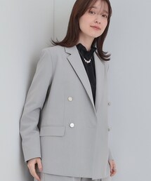 SHOO・LA・RUE | 【セットアップ可/S-LL/洗濯機可】サッと軽やかに羽織りやすい Wブレストジャケット(テーラードジャケット)
