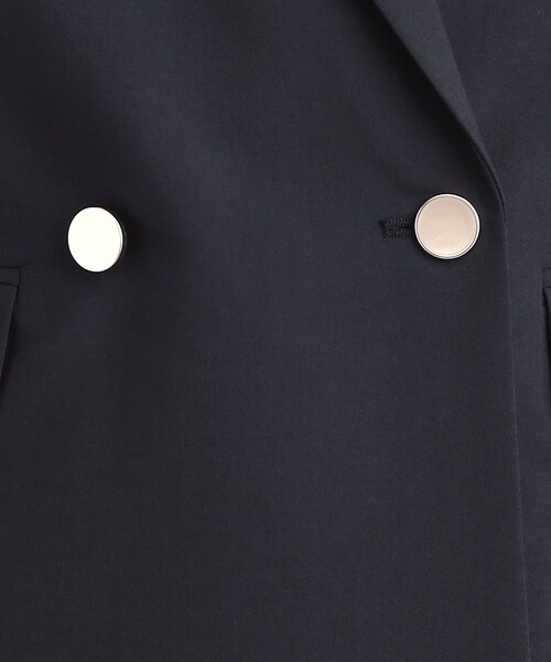 SHOO・LA・RUE（シューラルー）の「【セットアップ可/S-LL/洗濯機可】マニッシュに決まる ダブルブレストジャケット（テーラードジャケット・レディース・ライトグレー/ネイビー・01/04/03/02）」の10枚目の写真
