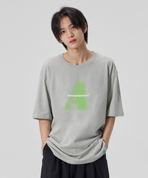 [ビッグエイ]コットンルーズフィット半袖Tシャツ_ダスティミント