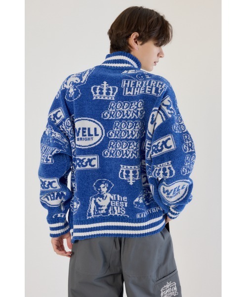 RODEO CROWNS WIDE BOWL(ロデオクラウンズワイドボウル)の「グラフィティーニットスタジャン(スタジャン・メンズ・ブラック/レッド/ブルー・LARGE/MEDIUM)」の18枚目の写真