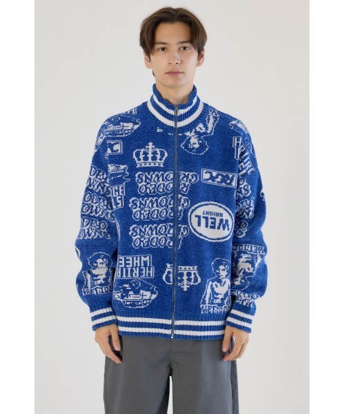 RODEO CROWNS WIDE BOWL(ロデオクラウンズワイドボウル)の「グラフィティーニットスタジャン(スタジャン・メンズ・ブラック/レッド/ブルー・LARGE/MEDIUM)」の21枚目の写真