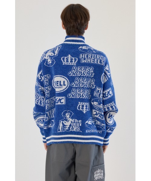 RODEO CROWNS WIDE BOWL(ロデオクラウンズワイドボウル)の「グラフィティーニットスタジャン(スタジャン・メンズ・ブラック/レッド/ブルー・LARGE/MEDIUM)」の22枚目の写真