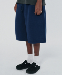 suade（スエード）の「WIDE SWEAT SHORTS [NAVY]（その他パンツ）」