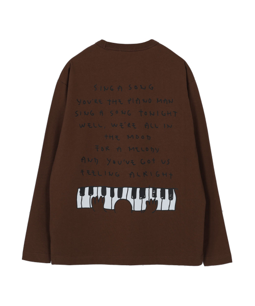 OURPOCKETS(アワーポケッツ)の「トムソンビレッジ ラブXスマイル ラウンドTシャツ (ブラウン)(Tシャツ/カットソー・レディース・ブラウン・MEDIUM/X-LARGE)」の2枚目の写真