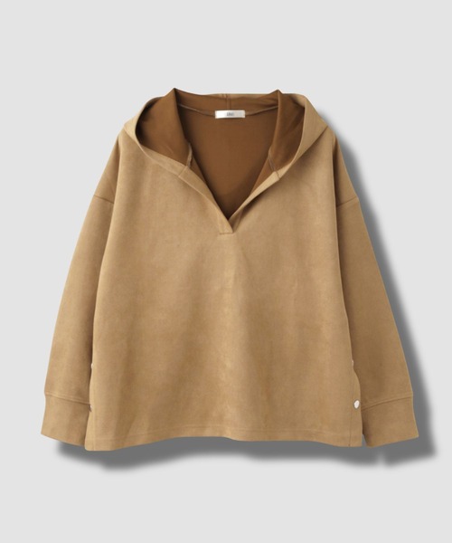 Mac-House（マックハウス）の「起毛ダンボールパーカー（パーカー・レディース・チャコールグレー/アイボリー/キャメル・FREE）」の22枚目の写真