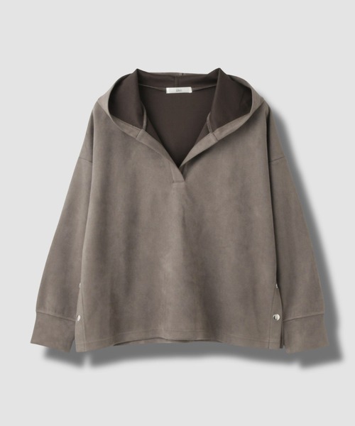 Mac-House（マックハウス）の「起毛ダンボールパーカー（パーカー・レディース・チャコールグレー/アイボリー/キャメル・FREE）」の21枚目の写真