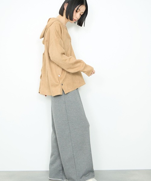 Mac-House（マックハウス）の「起毛ダンボールパーカー（パーカー・レディース・チャコールグレー/アイボリー/キャメル・FREE）」の19枚目の写真