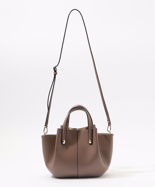 TOMORROWLAND （トゥモローランド）の「Atelier TOMORROWLAND SHELL MINI バッグ（ハンドバッグ・レディース・ブラック/ホワイト/モカ・FREE）」の12枚目の写真