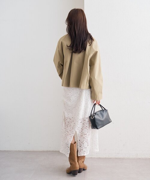 mystic(ミスティック)の「レースミドル スカート(スカート・レディース・ブラック/オフホワイト・FREE)」の7枚目の写真