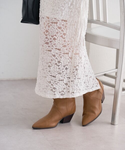 mystic(ミスティック)の「レースミドル スカート(スカート・レディース・ブラック/オフホワイト・FREE)」の12枚目の写真