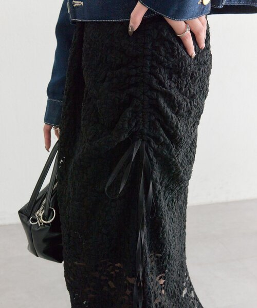 mystic(ミスティック)の「レースミドル スカート(スカート・レディース・ブラック/オフホワイト・FREE)」の19枚目の写真