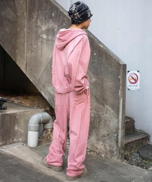 WEGO（ウィゴー）の「WEGO/【26年春夏新作】スウィッチングZIPパーカー（パーカー・メンズ・ネイビー/ブラウン/ピンク/ブラック/ブラック系その他/杢グレー・MEDIUM/LARGE）」の18枚目の写真