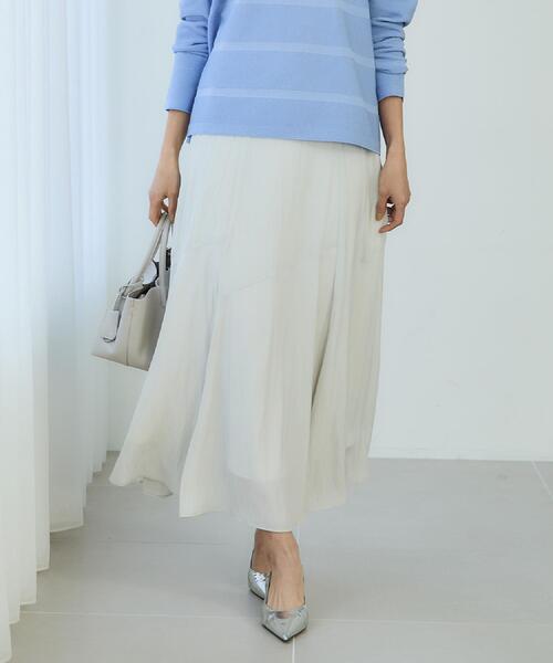 洗える/セレモニーにも/後ろウエストゴム】ロングスカート（スカート