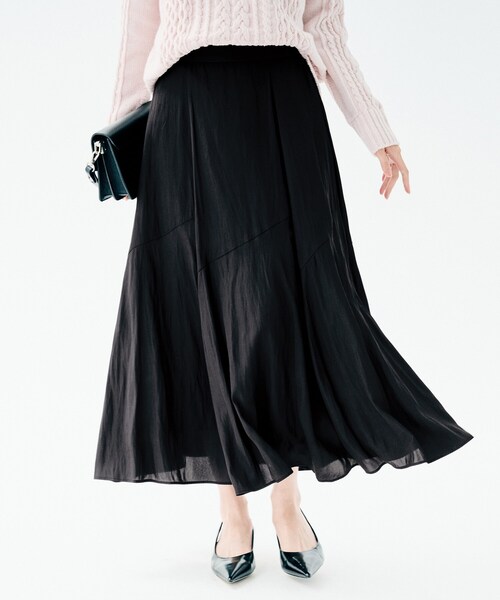 洗える/セレモニーにも/後ろウエストゴム】ロングスカート（スカート