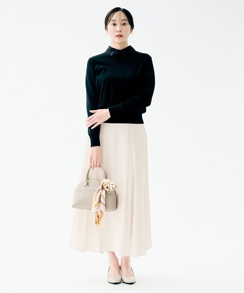 洗える/セレモニーにも/後ろウエストゴム】ロングスカート（スカート
