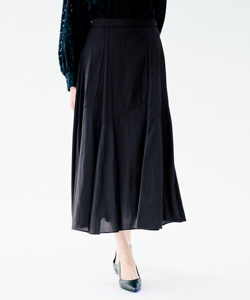 UNTITLED(アンタイトル)の「【洗える/後ろウエストゴム】ロングスカート(スカート・レディース・ネイビー/サックスブルー/ブラック/ナチュラル・03/02/01/00/50/48/46/44/42/04)」の19枚目の写真