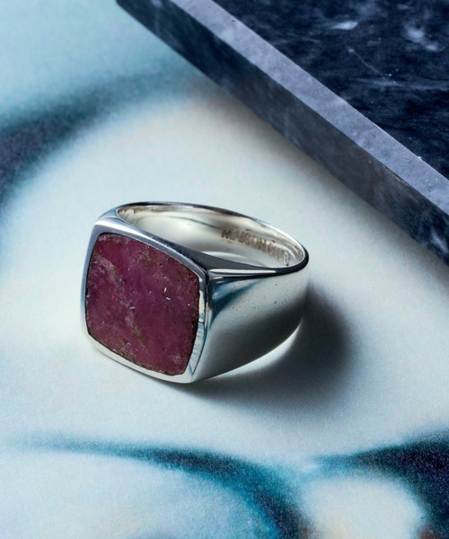 MAISON CLUB(メゾンクラブ)の「【MAISON CLUB】Silver925 KAY Ring /Various Stone Series/カイリング シルバー925 KUN(リング・メンズ・ブラック/ベージュ/グリーン系その他2/ブルー系その他2/ブルー系その他3/グリーン系1/ブルー系4/レッド/ブラウン/ホワイト/サックスブルー/マルチ/イエロー/ブルー/グリーン・17/ 19/21)」の14枚目の写真