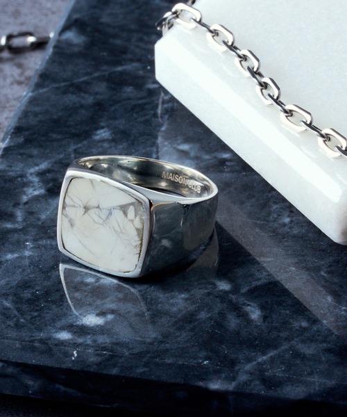 MAISON CLUB(メゾンクラブ)の「【MAISON CLUB】Silver925 KAY Ring /Various Stone Series/カイリング シルバー925 KUN(リング・メンズ・ブラック/ベージュ/グリーン系その他2/ブルー系その他2/ブルー系その他3/グリーン系1/ブルー系4/レッド/ブラウン/ホワイト/サックスブルー/マルチ/イエロー/ブルー/グリーン・17/ 19/21)」の8枚目の写真