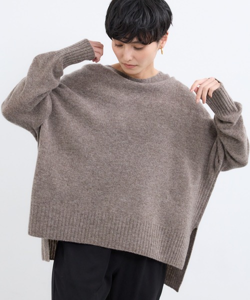 BARNYARDSTORM（バンヤードストーム）の「BARNYARDSTORM /  ホールガーメントボートニット（ニット/セーター・レディース・モカ/ベージュ・FREE）」の13枚目の写真